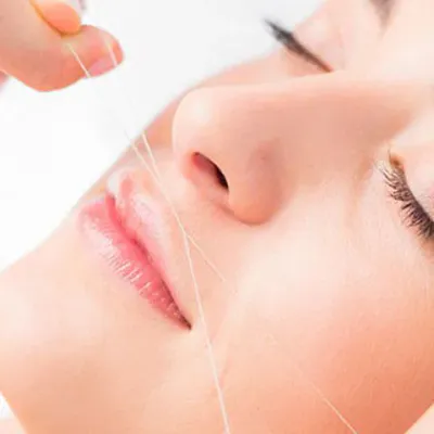 UPPER LIP THREADING